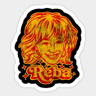 reba mcentire distressed Sticker